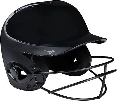 Mizuno Youth MVP Series Solid Batting Helmet with Fast-Pitch Softball Mask