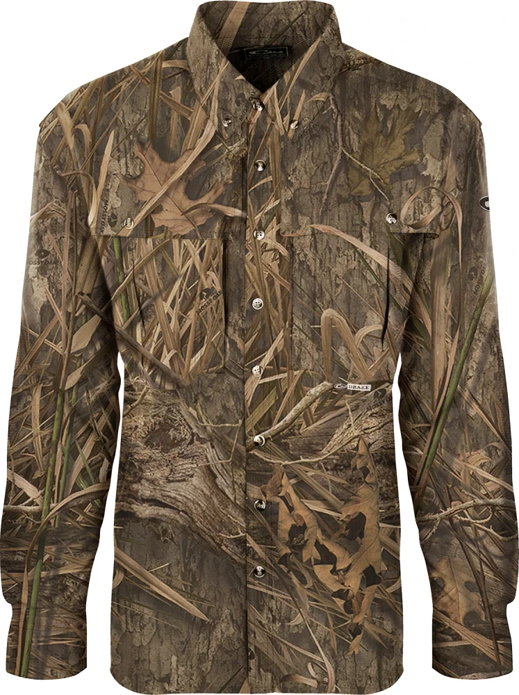 Drake Waterfowl Men's EST Camo Flyweight Wingshooter's Pattern Shirt