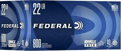 Federal Premium Champion LRN 22LR 40-Grain Rimfire Ammunition - 800 Rounds                                                      