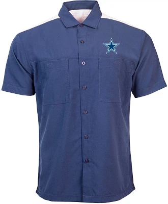 Antigua Men's Dallas Cowboys Angler Woven Button-Down Shirt