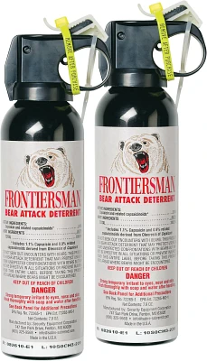 SABRE Frontiersman 7.9 Oz Bear Deterrent Spray 2-Pack                                                                           