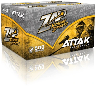 Zap Attak Paintballs 500-Pack                                                                                                   