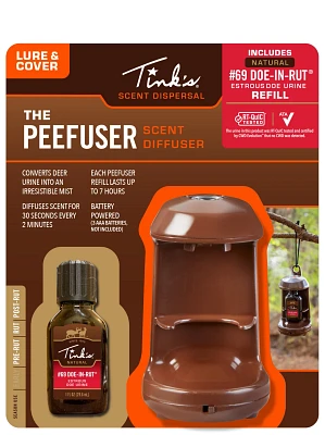 Tink's Peefuser Deer Scent Diffuser with Tink's #69 Doe-in-Rut Natural Refill                                                   