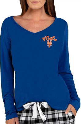 College Concept Women's New York Mets Marathon Long Sleeve Top