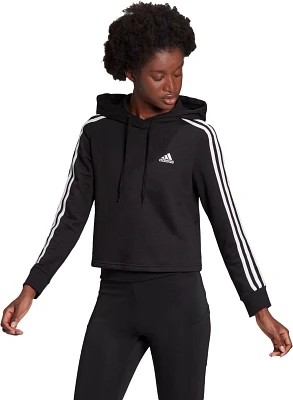 adidas Women’s Essentials 3-Stripes Crop Hoodie