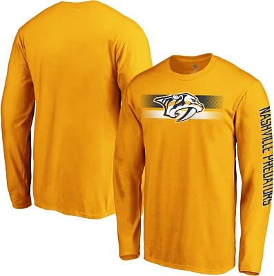 Fanatics Men's Nashville Predators Iconic Halftone Long Sleeve T-shirt                                                          