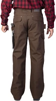 Smith's Workwear Men's Bonded Fleece Lined Work-Stretch Duck Canvas Utility Cargo Pants