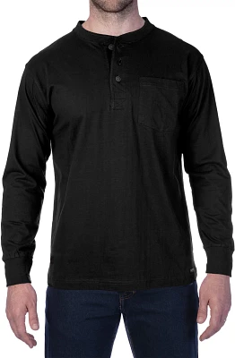 Smith's Workwear Men's Long Sleeve Henley Shirt