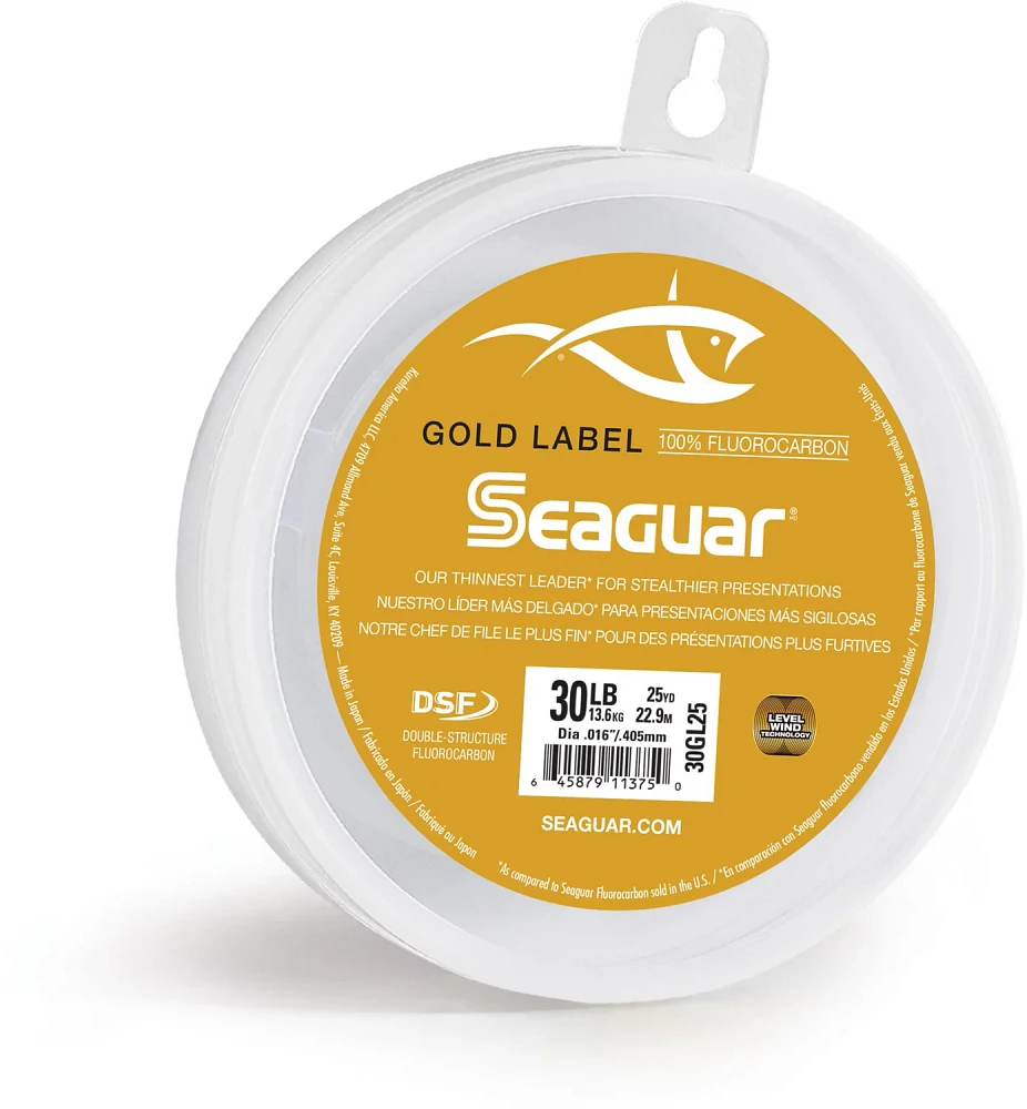 Seaguar Gold Label 20 lb. - 25 yd Fluorocarbon Leader Line                                                                      