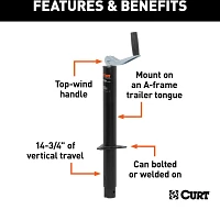 CURT A-Frame Jack with Top Handle                                                                                               