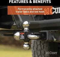 CURT Multi-Ball Mount with Hook                                                                                                 