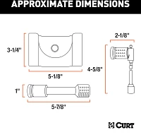 CURT Hitch and Coupler Lock Set                                                                                                 