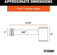 CURT .625 in Right Angle Hitch Lock                                                                                             