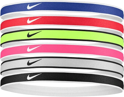 Nike Women's Tipped Swoosh Sport 2.0 Headbands 6 Pack