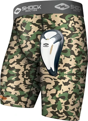 Shock Doctor Men's Camo Core BioFlex Compression Shorts