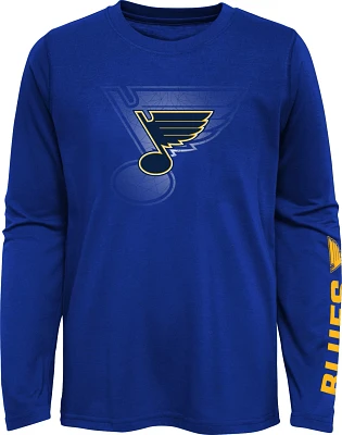 Outerstuff Boys' St. Louis Blues Stop The Clock Long Sleeve T-shirt