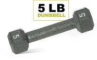 PRCTZ Cast Iron Hexagonal Dumbbell                                                                                              