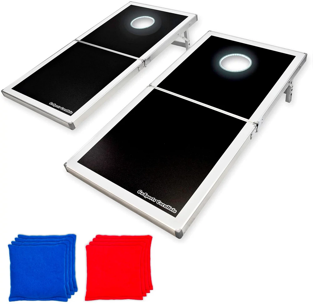 GoSports LED 4 x 2 ft Aluminum Cornhole Set                                                                                     