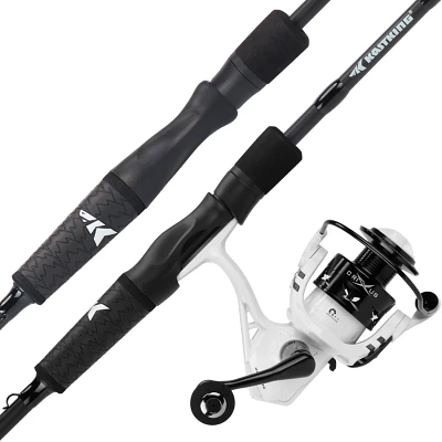 KastKing Crixus Spinning 5 ft 6 in - 6 ft 6 in Freshwater/Saltwater Fishing Combo                                               