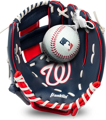Franklin Youth MLB Washington Nationals T-ball Glove and Ball Set                                                               