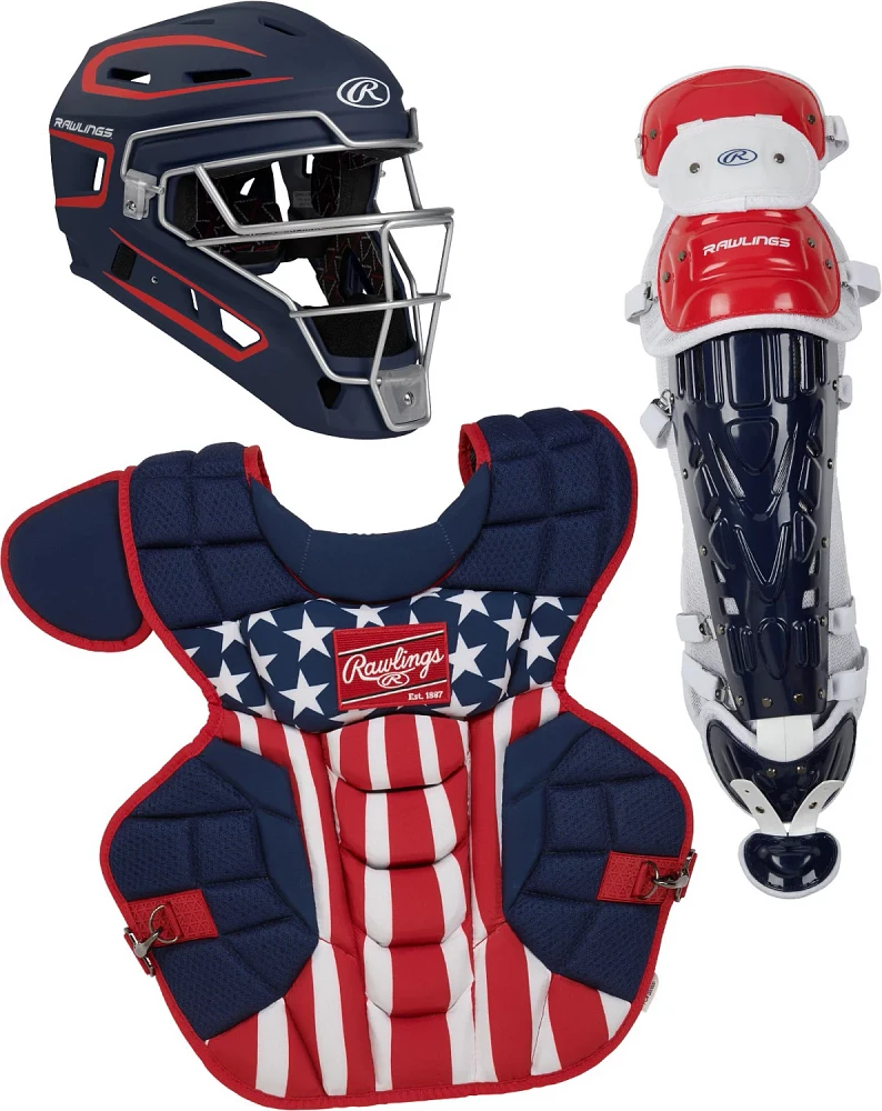 Rawlings Adults' Velo 2.0 Intermediate Catcher's Gear Set                                                                       