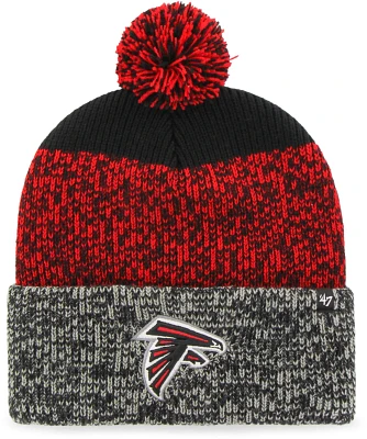 '47 Atlanta Falcons Static Cuff Knit Pom Hat                                                                                    