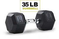 PRCTZ Rubber Encased Hex Dumbbell                                                                                               