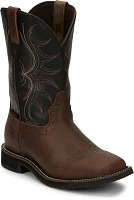 Justin Men's Stampede Waxy Waterproof Steel Toe Boots                                                                           