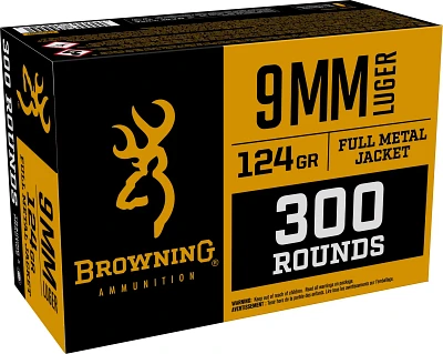 Browning 9mm Luger Grain Full Metal Jacket Value Pack