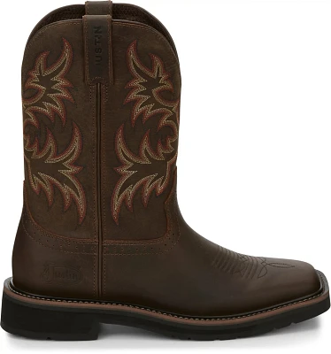 Justin Men's Stampede EH Wellington Leather Work Boots