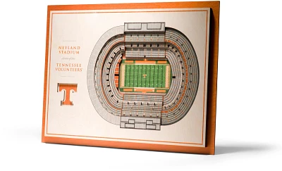 YouTheFan University of Tennessee 5-Layer Stadium Views 3-D Wall Art                                                            