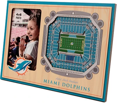 YouTheFan Miami Dolphins 3-D StadiumViews Picture Frame                                                                         