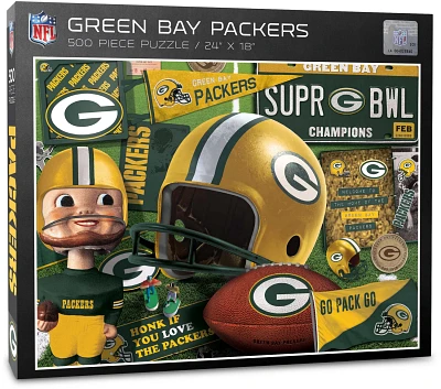 YouTheFan Green Bay Packers Retro Series 500-Piece Puzzle                                                                       