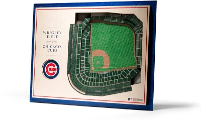 YouTheFan Chicago Cubs 5-Layer StadiumViews 3-D Wall Art                                                                        