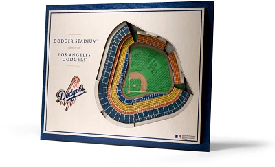YouTheFan Los Angeles Dodgers 5-Layer StadiumViews 3-D Wall Art                                                                 