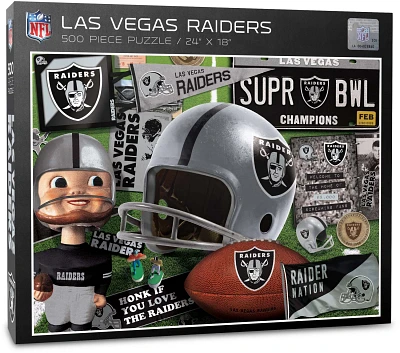 YouTheFan Oakland Raiders Retro Series 500-Piece Jigsaw Puzzle                                                                  