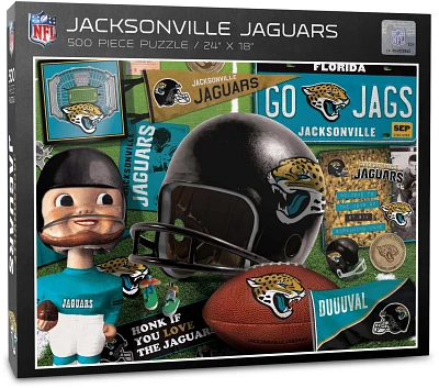 YouTheFan Jacksonville Jaguars Retro Series 500-Piece Puzzle                                                                    