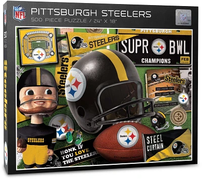 YouTheFan Pittsburgh Steelers Retro Series 500-Piece Jigsaw Puzzle                                                              