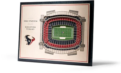 YouTheFan Houston Texans 5-Layer Stadium Views 3-D Wall Art                                                                     