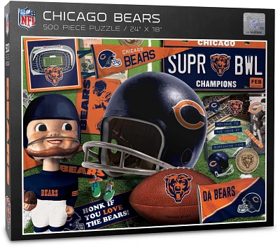 YouTheFan Chicago Bears Retro Series 500-Piece Puzzle                                                                           