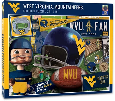 YouTheFan West Virginia University Retro Series 500-Piece Jigsaw Puzzle                                                         