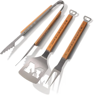 YouTheFan University of Michigan Classic Series 3-Piece Barbecue Set                                                            