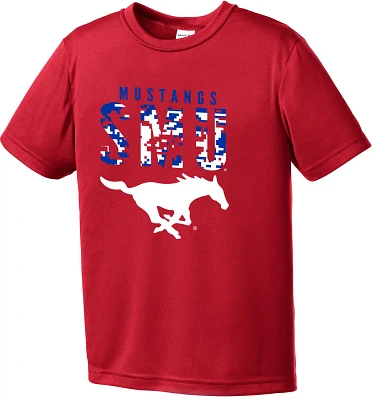 Image One Boys' Southern Methodist University Digital Camo Mascot Competitor Graphic T-shirt                                    