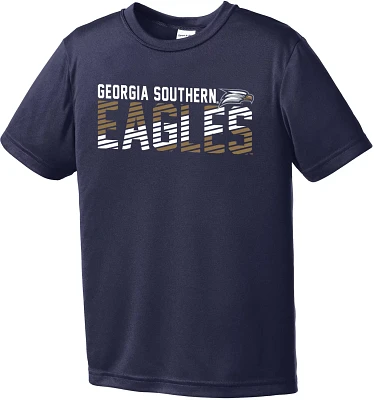 Image One Boys' Georgia Southern University Diagonal Competitor Short Sleeve T-shirt