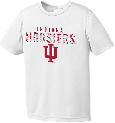 Image One Boys' Indiana University Digital Camo Mascot Competitor Short Sleeve T-shirt                                          