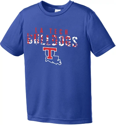 Image One Boys' Louisiana Tech University Digital Camo Mascot Competitor Short Sleeve T-shirt