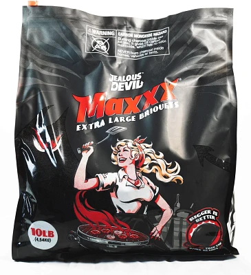 Jealous Devil Maxxx Extra Large Briquetes, 10 lb                                                                                
