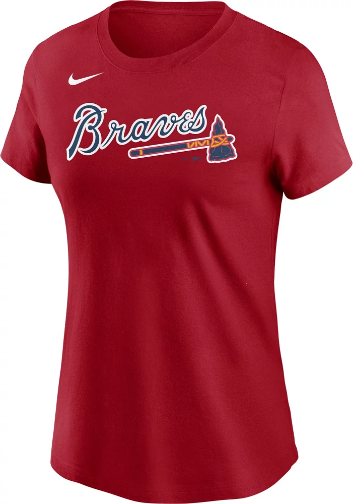 Nike Women's Atlanta Braves Wordmark Short Sleeve T-shirt                                                                       