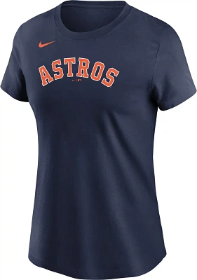 Nike Women's Houston Astros Wordmark Short Sleeve T-shirt