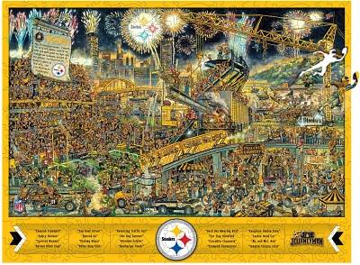 YouTheFan Pittsburgh Steelers Wooden Journeyman Puzzle                                                                          